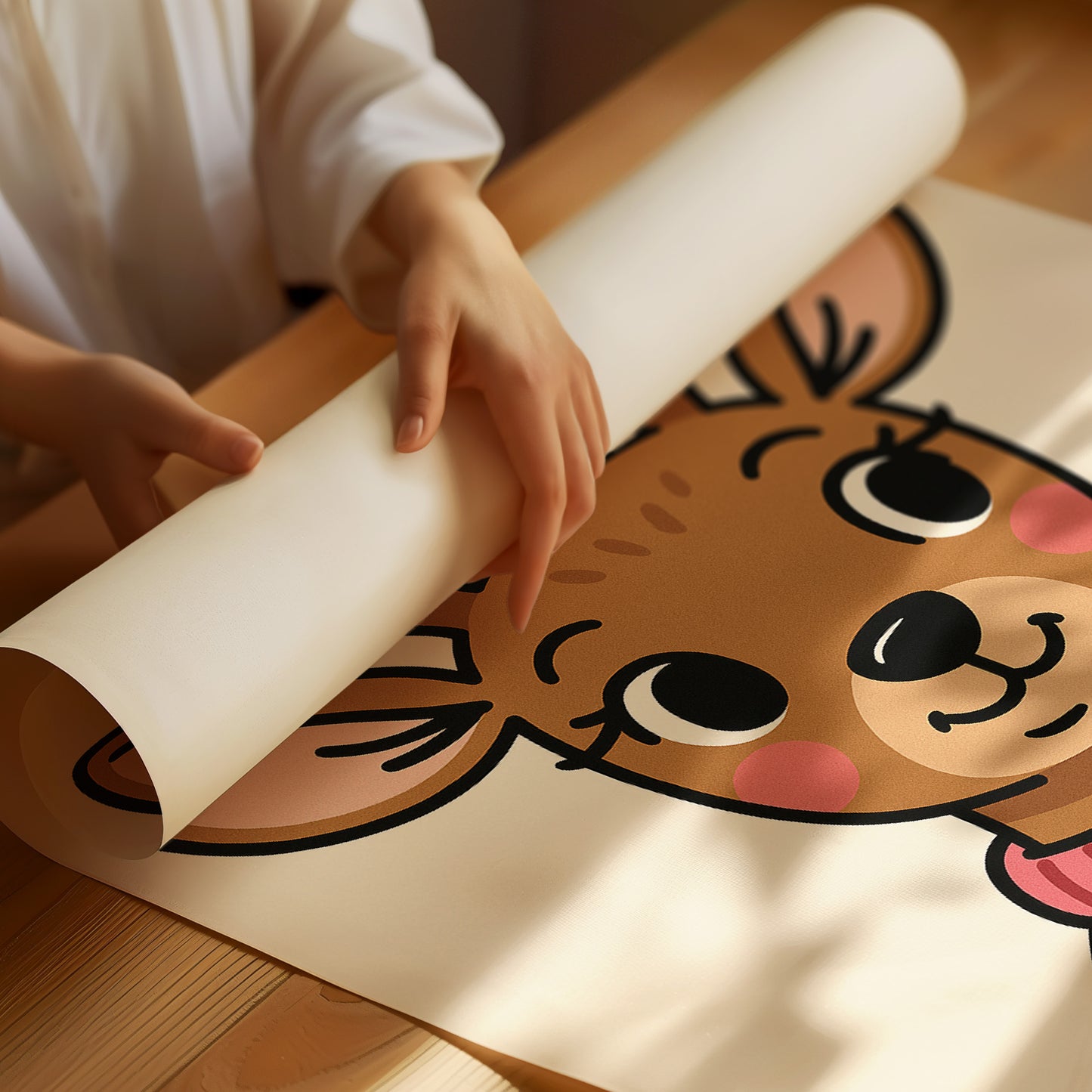 Cozy Reindeer In Holiday Sweater