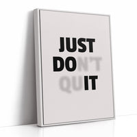 Just Do It No Excuses Typography