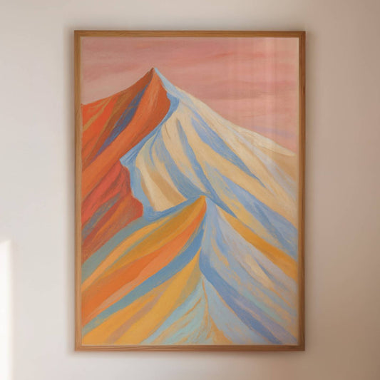 Morning Light Paints Mountain Ribbons
