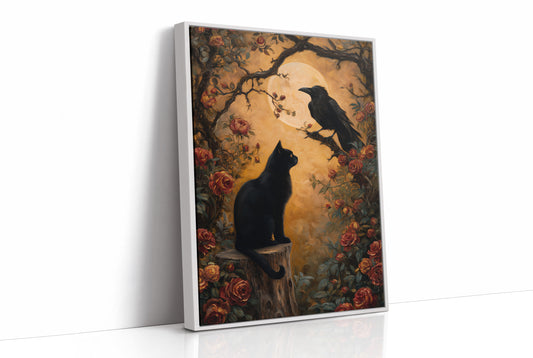 Moonlit Conversations Among Roses