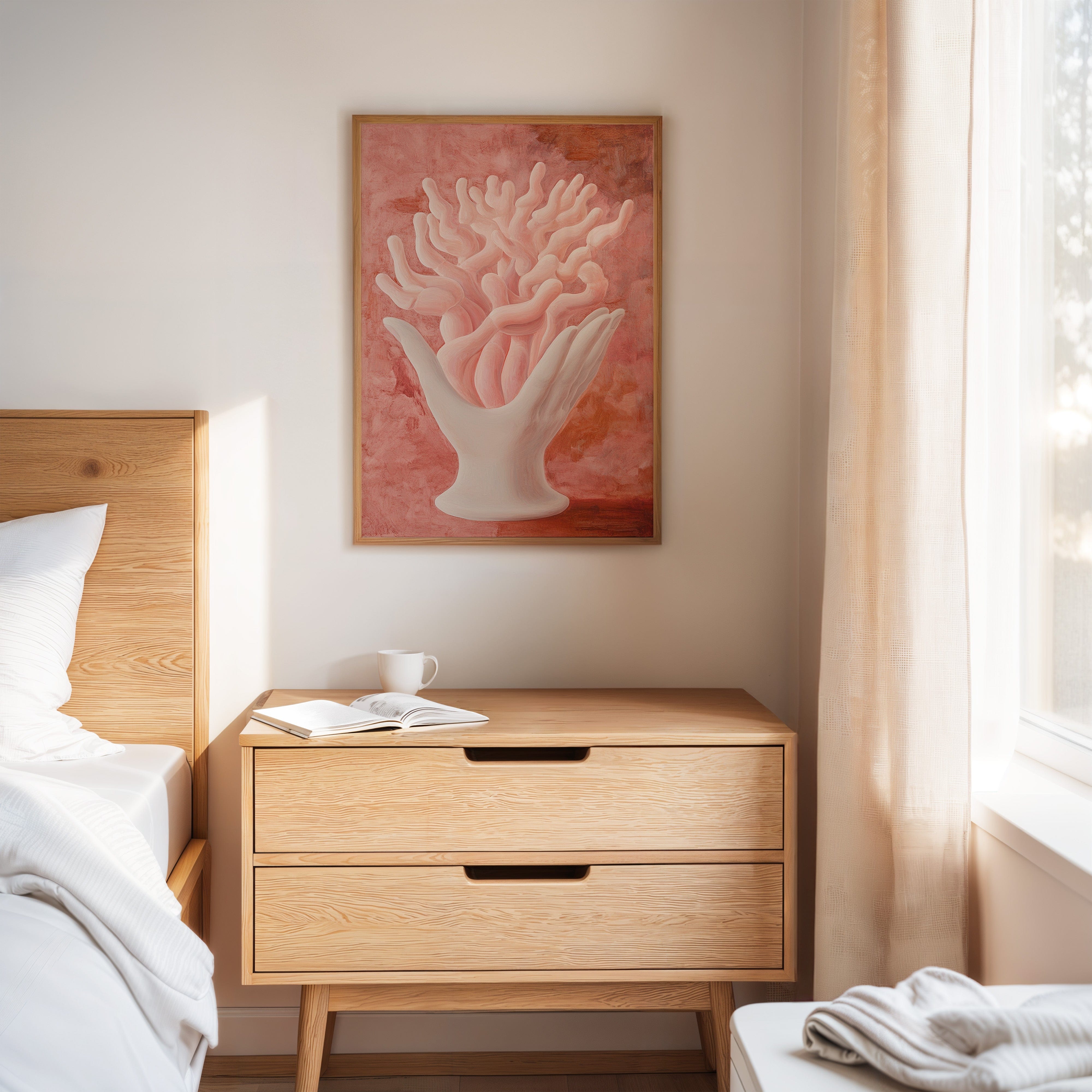 Coral Dreams In Porcelain Light