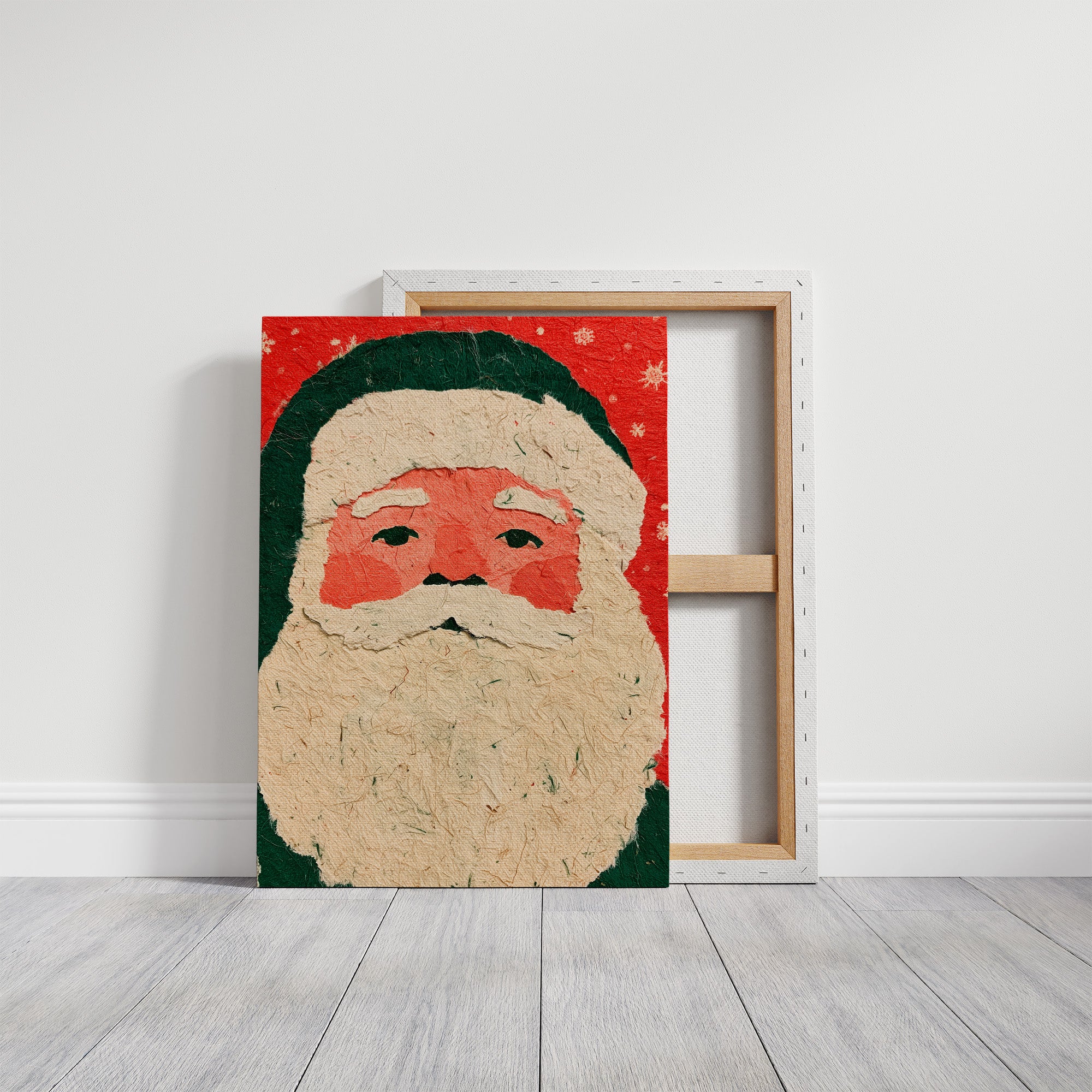 Santa in Torn Paper