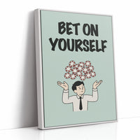 Bet on Yourself Poker Chip Art