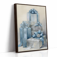 Blue Ribbons Wrap Winter's Secrets