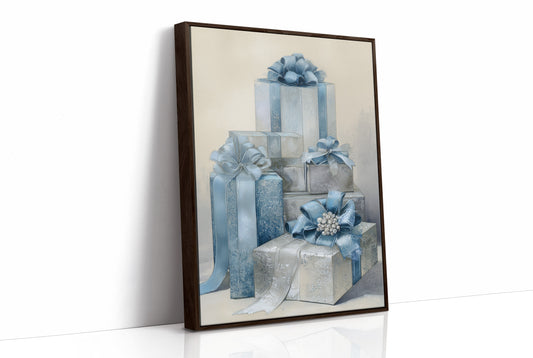 Blue Ribbons Wrap Winter's Secrets