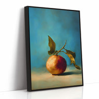 Solitary Peach Against Turquoise Sky