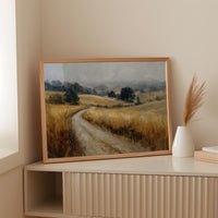 Winding Path Through Golden Fields