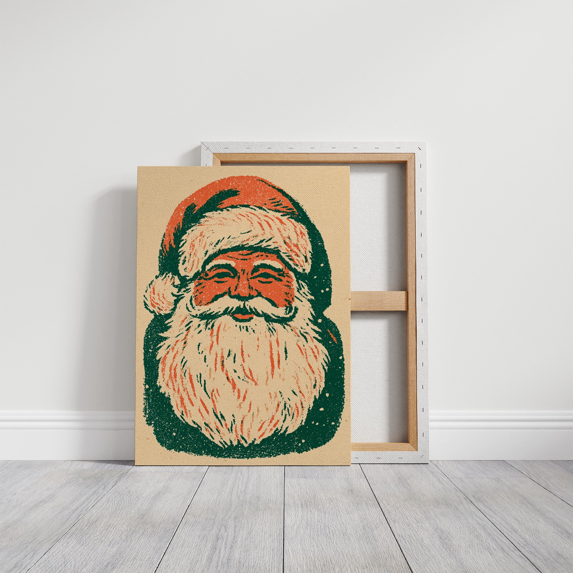 Retro Riso Santa Face
