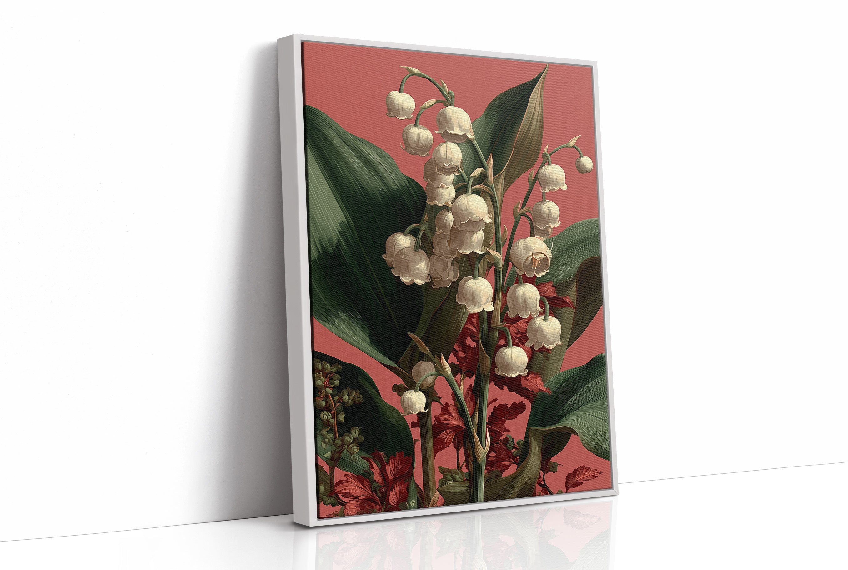 Lily of the Valley in Coral