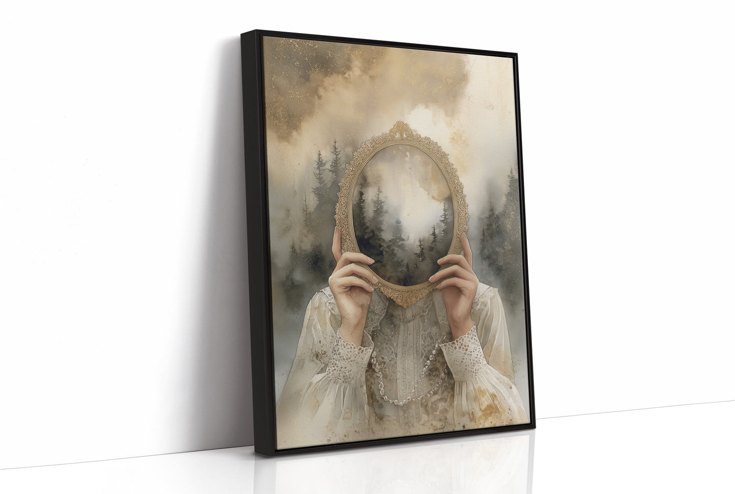 Forests Framed In Golden Memory