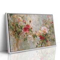 Petals Paint the Silent Wall