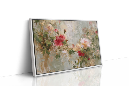 Petals Paint the Silent Wall