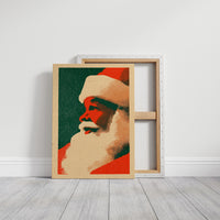 Santa in Profile, Halftone