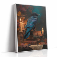 Raven Perches Among Ancient Stories