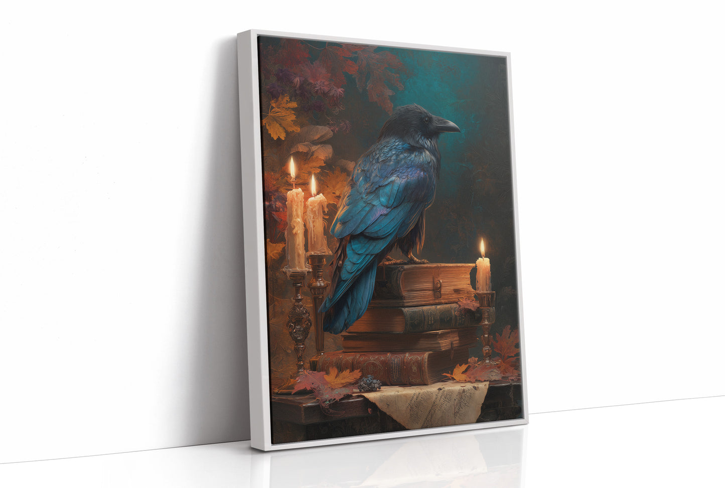 Raven Perches Among Ancient Stories