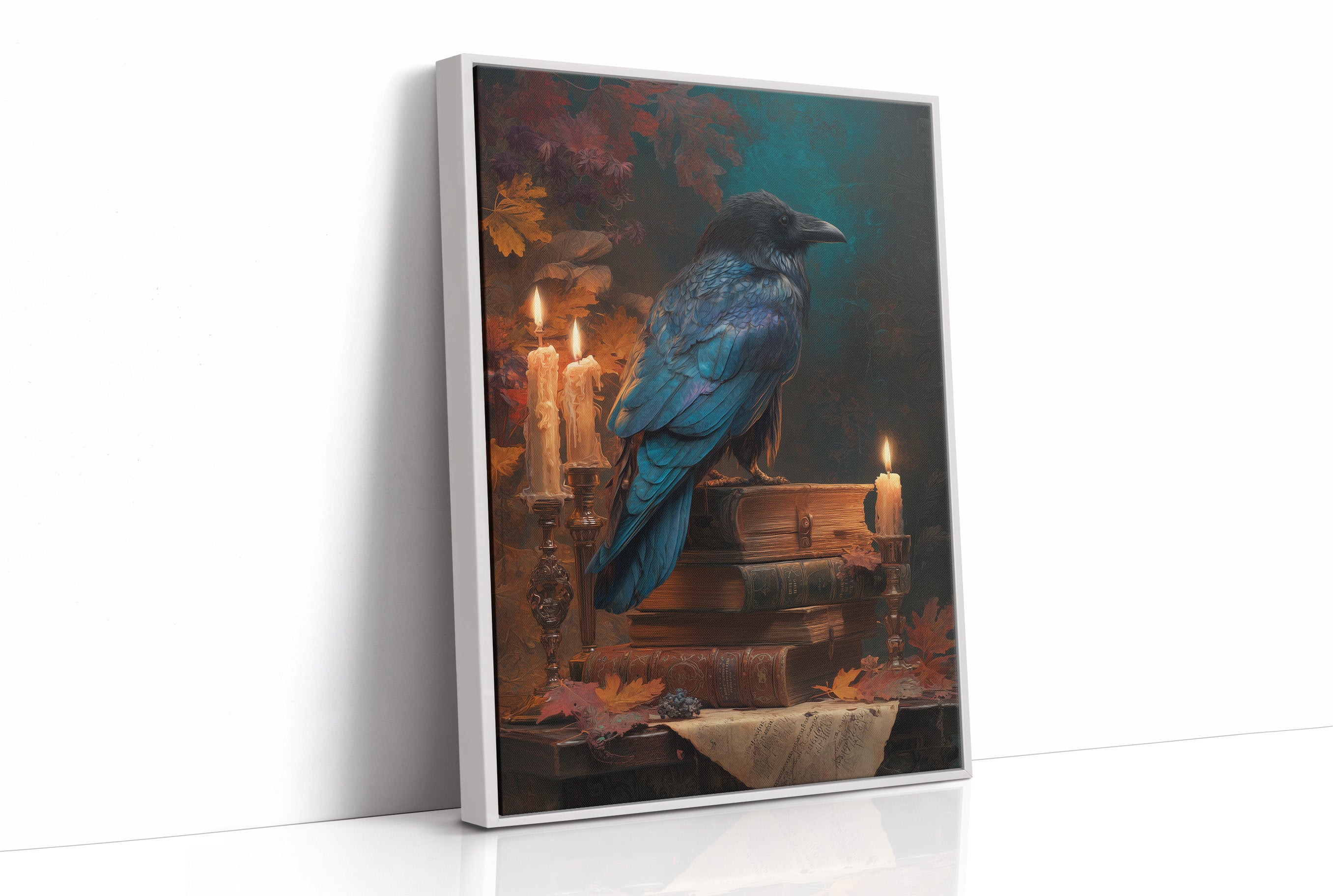 Raven Perches Among Ancient Stories