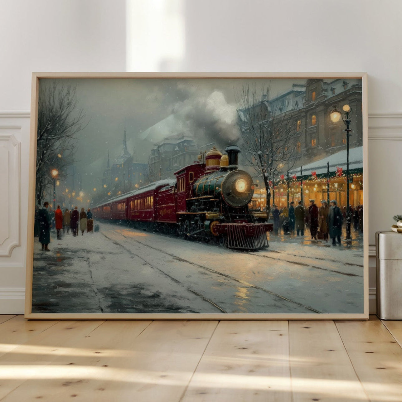 Winter Steam Meets City Lights