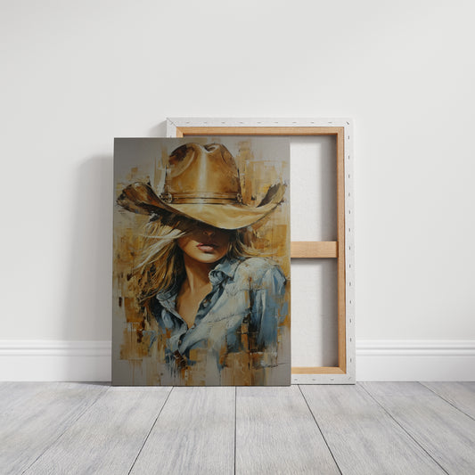 Golden Hour Cowgirl - Western Romance Portrait