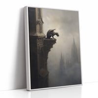 Ancient Sentinel Watches Foggy Spires