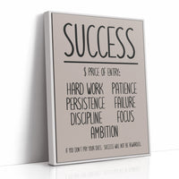 Success: Price of Entry Typography
