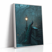 Midnight Peacock Guards Ancient Path