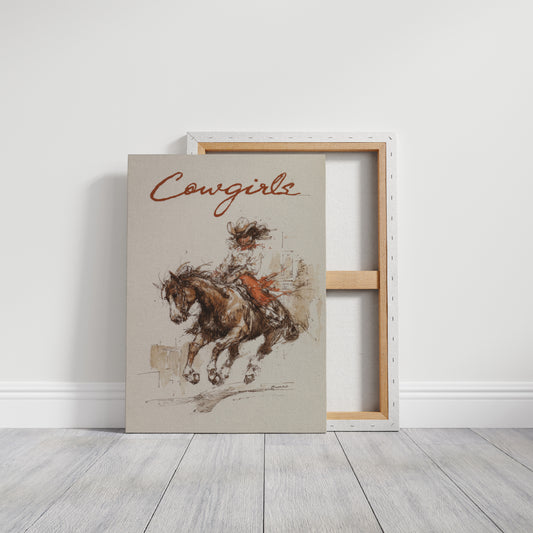 Barrel Racing Dreams - Dynamic Cowgirl & Horse