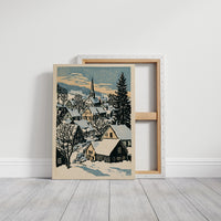 Snowbound Village Dusk