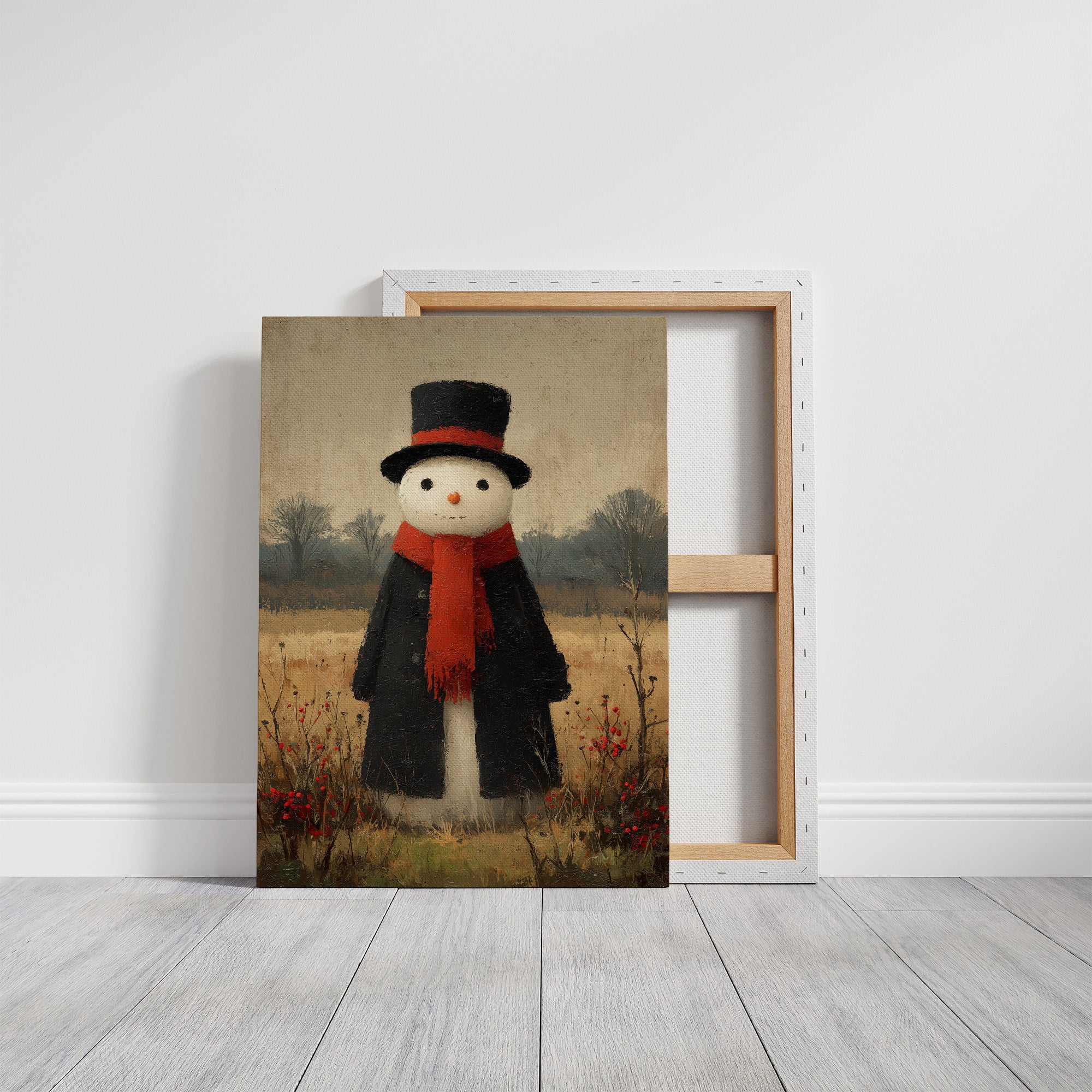 Snowman in the Meadow