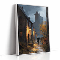 Autumn Glow Against Medieval Dusk