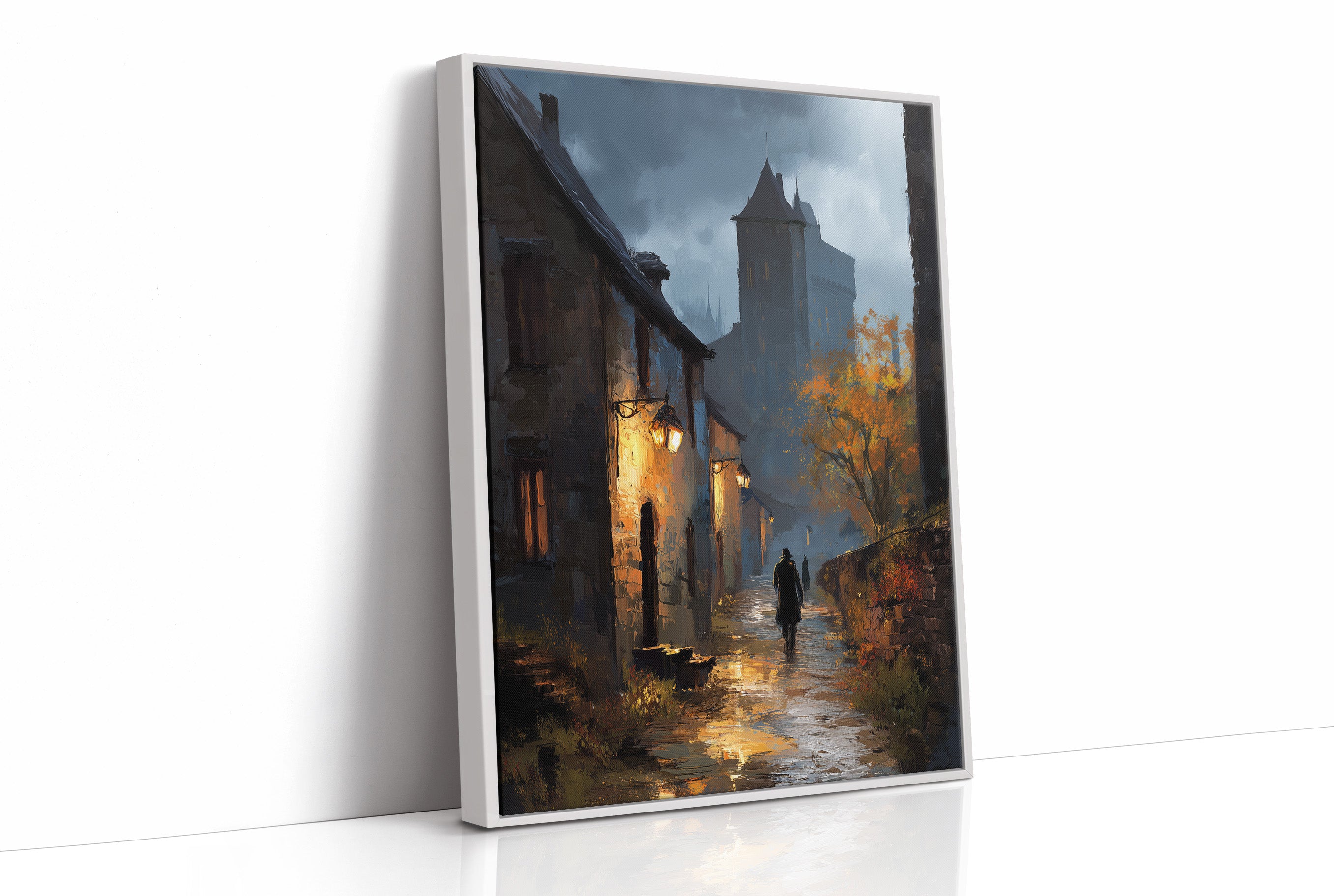 Autumn Glow Against Medieval Dusk