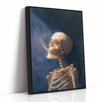 Golden Bones Against Midnight Blue