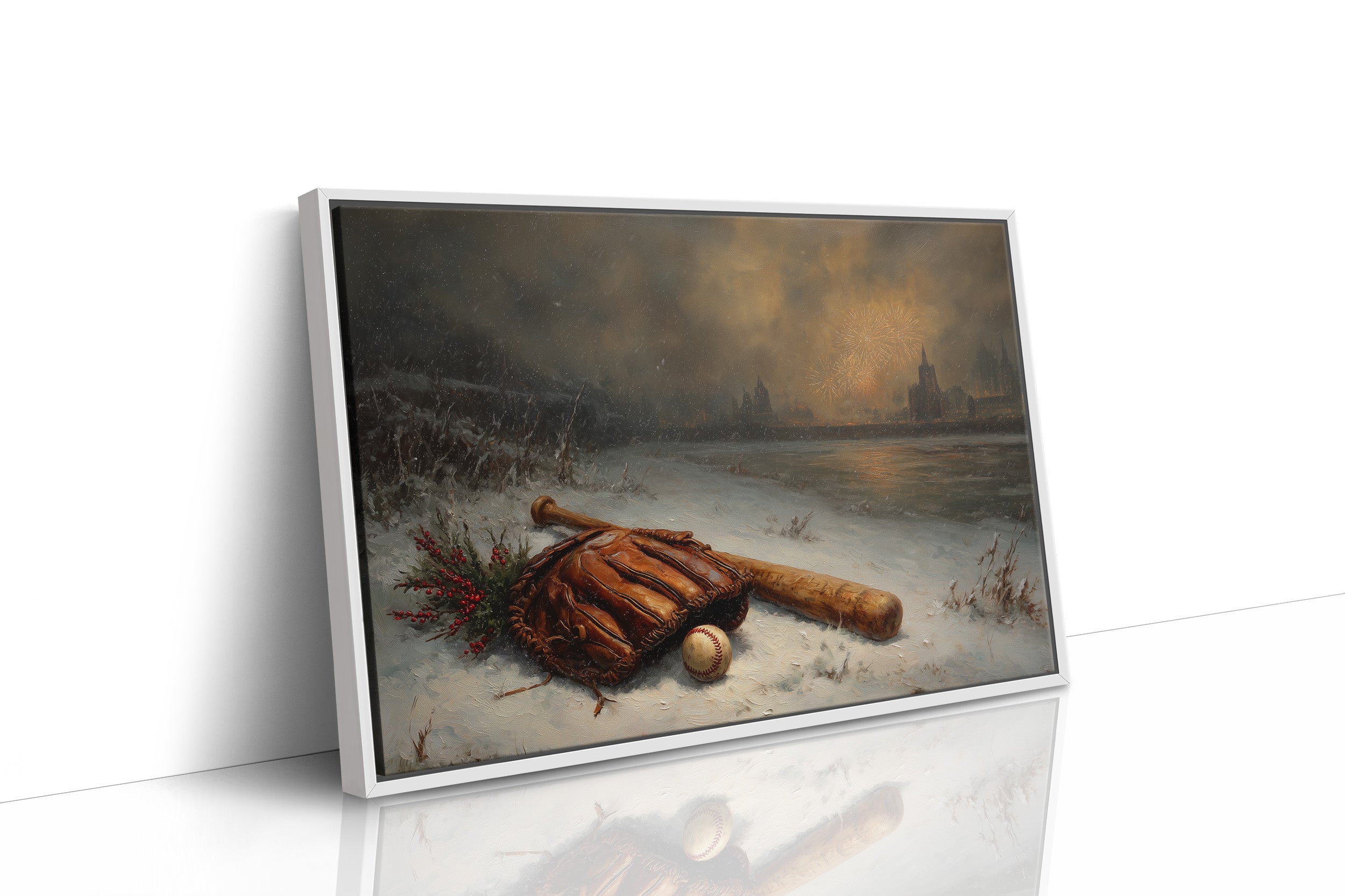Winter Inning Under Firelight