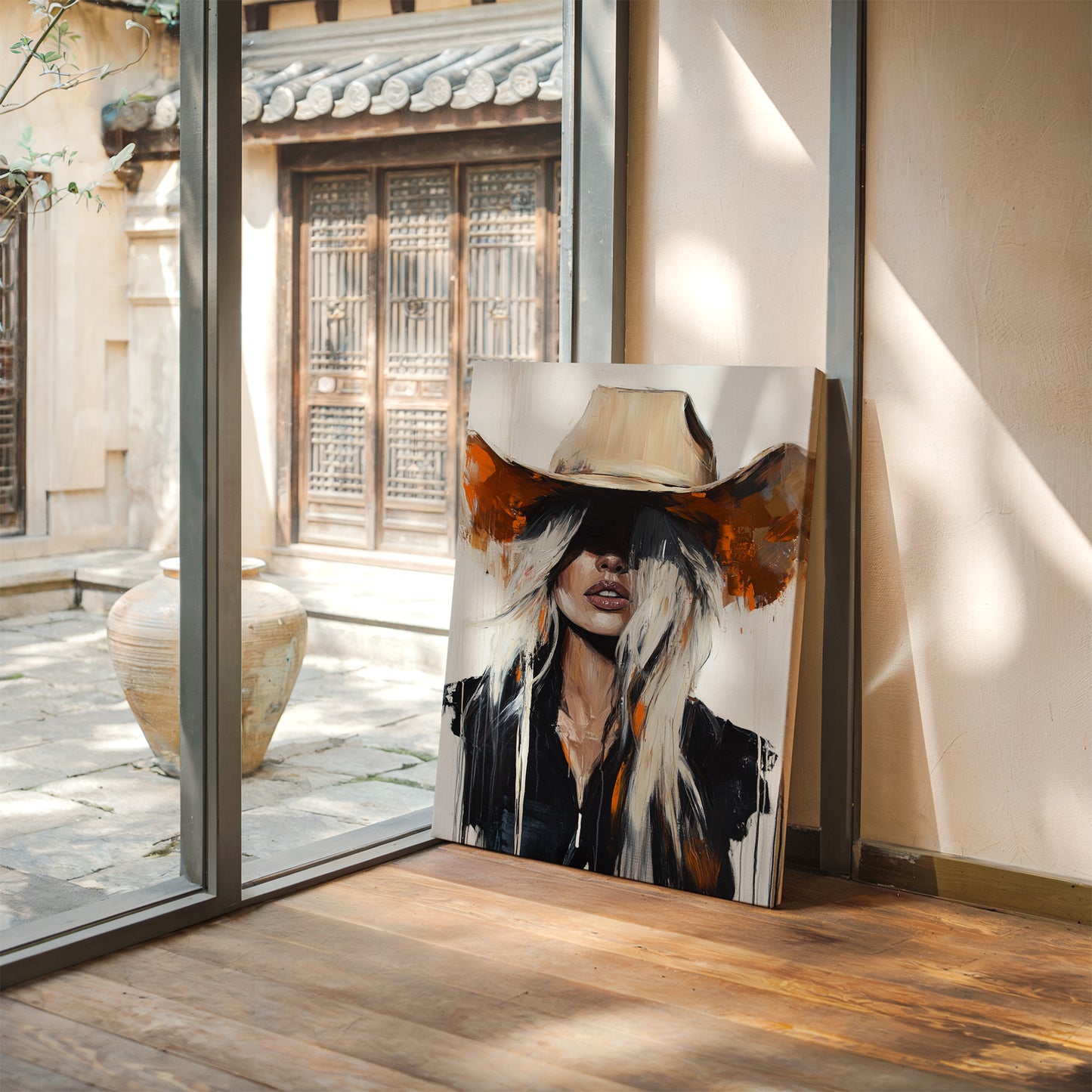 Western Edge - Bold & Fearless Cowboy Chic Canvas Art