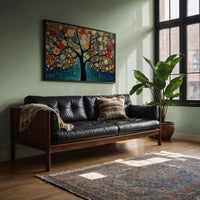 Circles Dance Through Teal Night