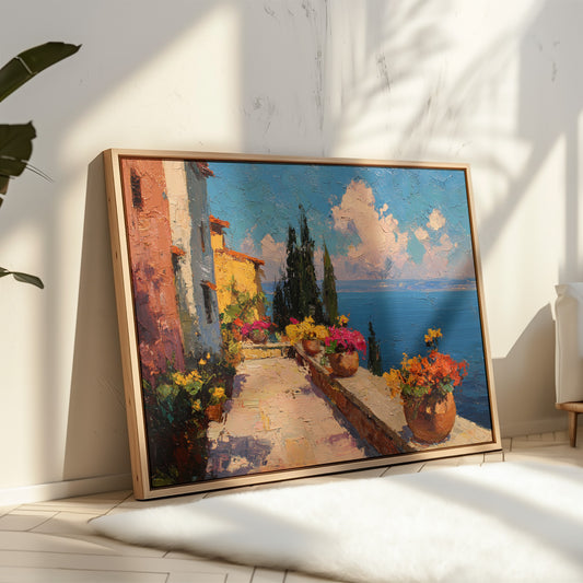 Mediterranean Summer Blooms At Noon