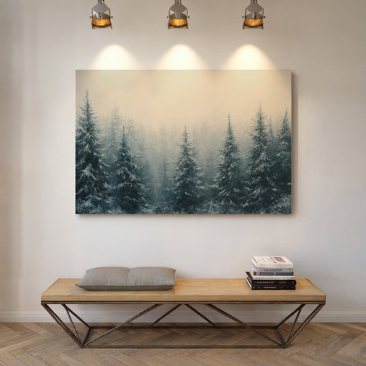 Winter Pines Hold Morning Secrets