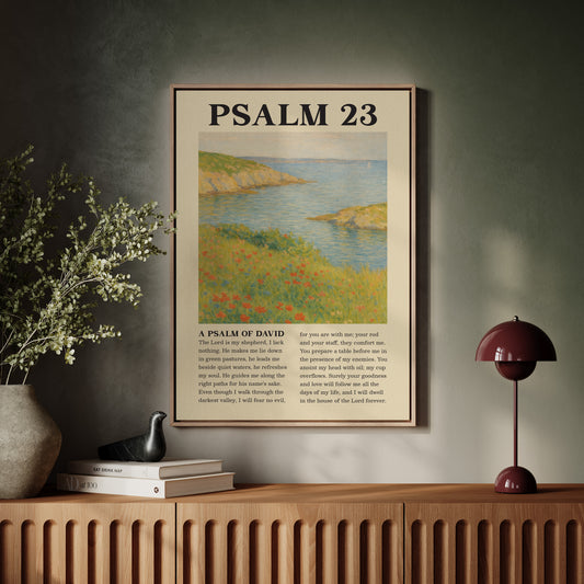 Psalm 23 Coastal Peace Print