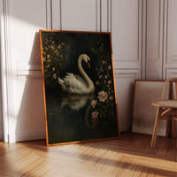 Swan in the Garden of Dusk