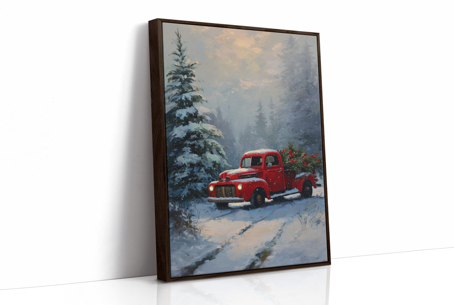 Red Truck Brings Christmas Home