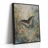 Midnight Wings Among Wild Blooms