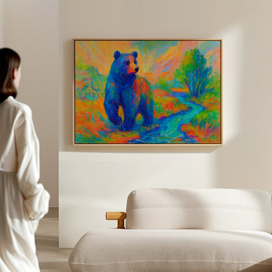 Chromatic Bear by the Riverbend