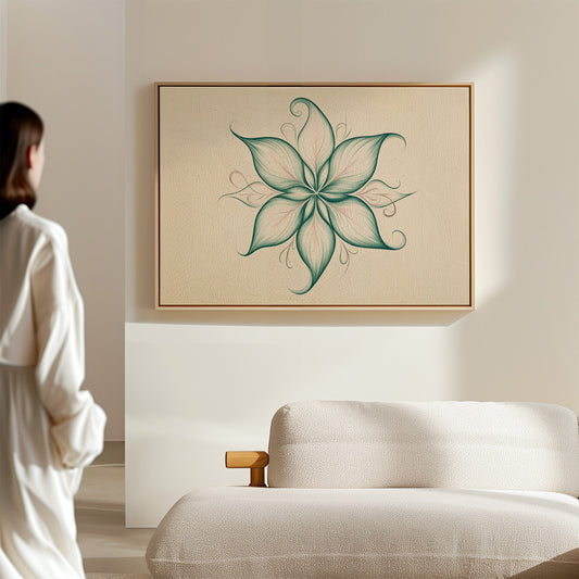 Lotus Lines Draw Morning Light