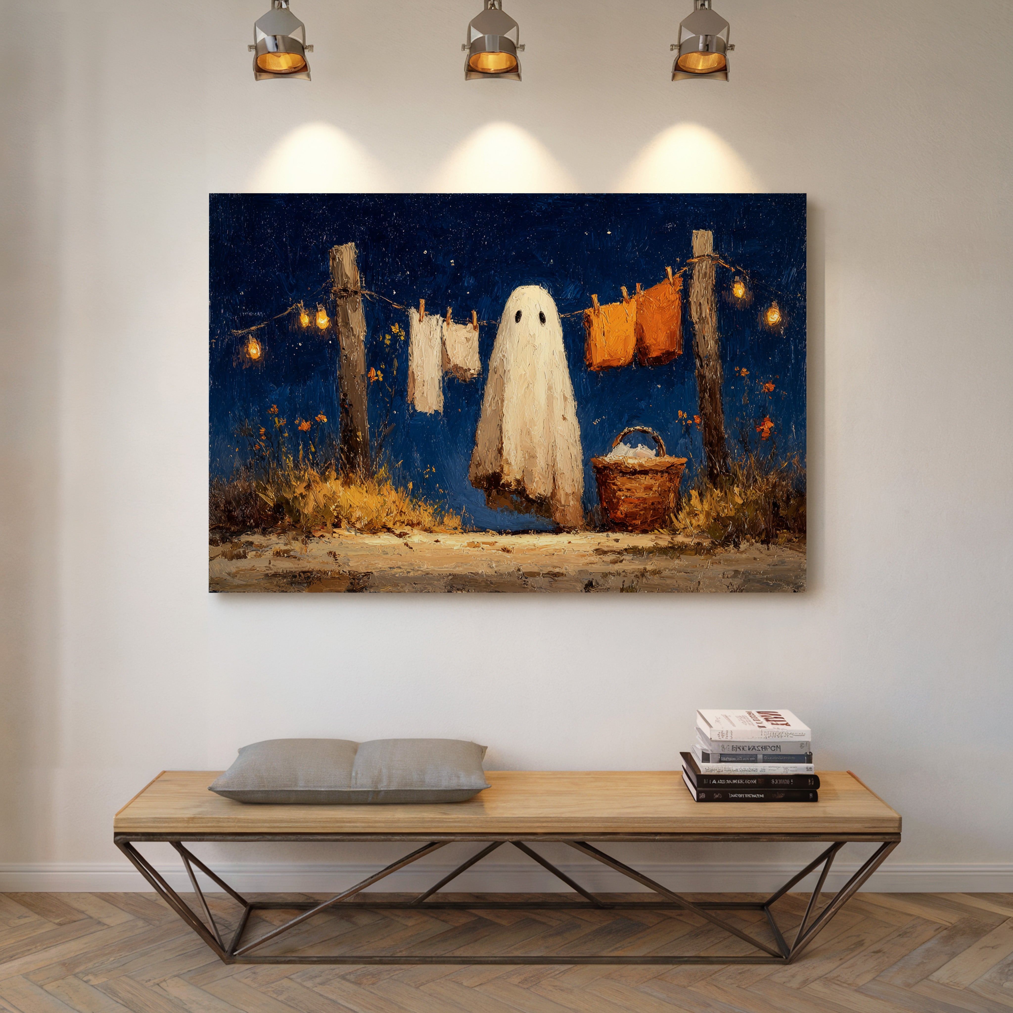 Laundry Day Beneath Starry Skies