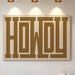 Bold Howdy Western Typography Print