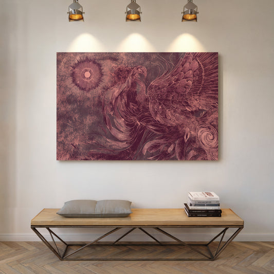 Phoenix Rising In Rose Gold