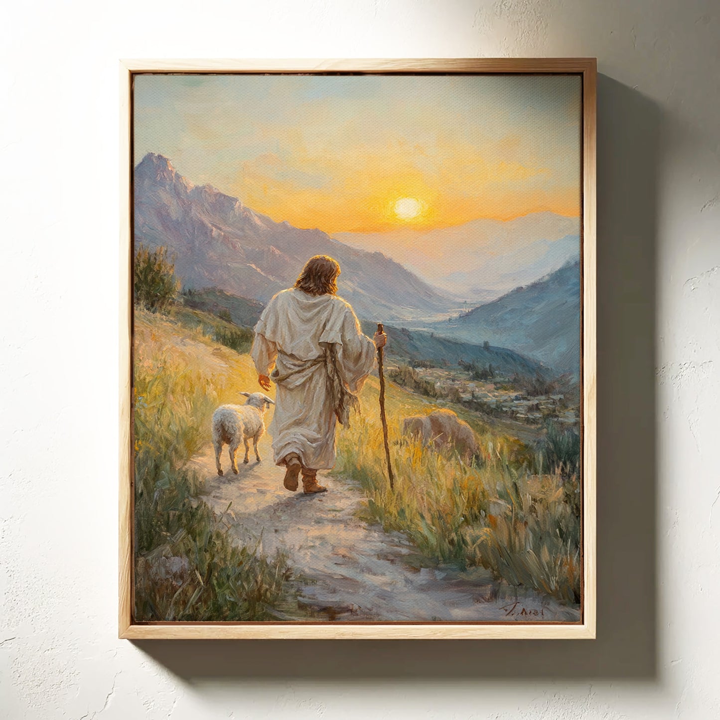 Jesus the Good Shepherd – Inspirational Christian Wall Art Print