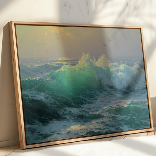 Ocean's Wild Dance At Dawn