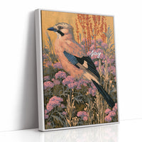 Jay Perched in Golden Light