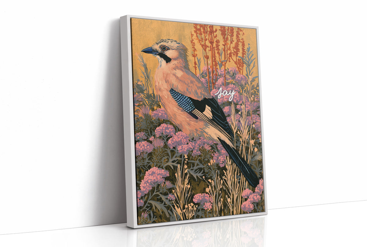 Jay Perched in Golden Light