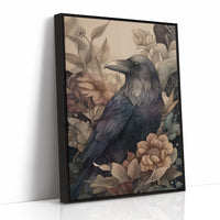 Raven Among Faded Blooms